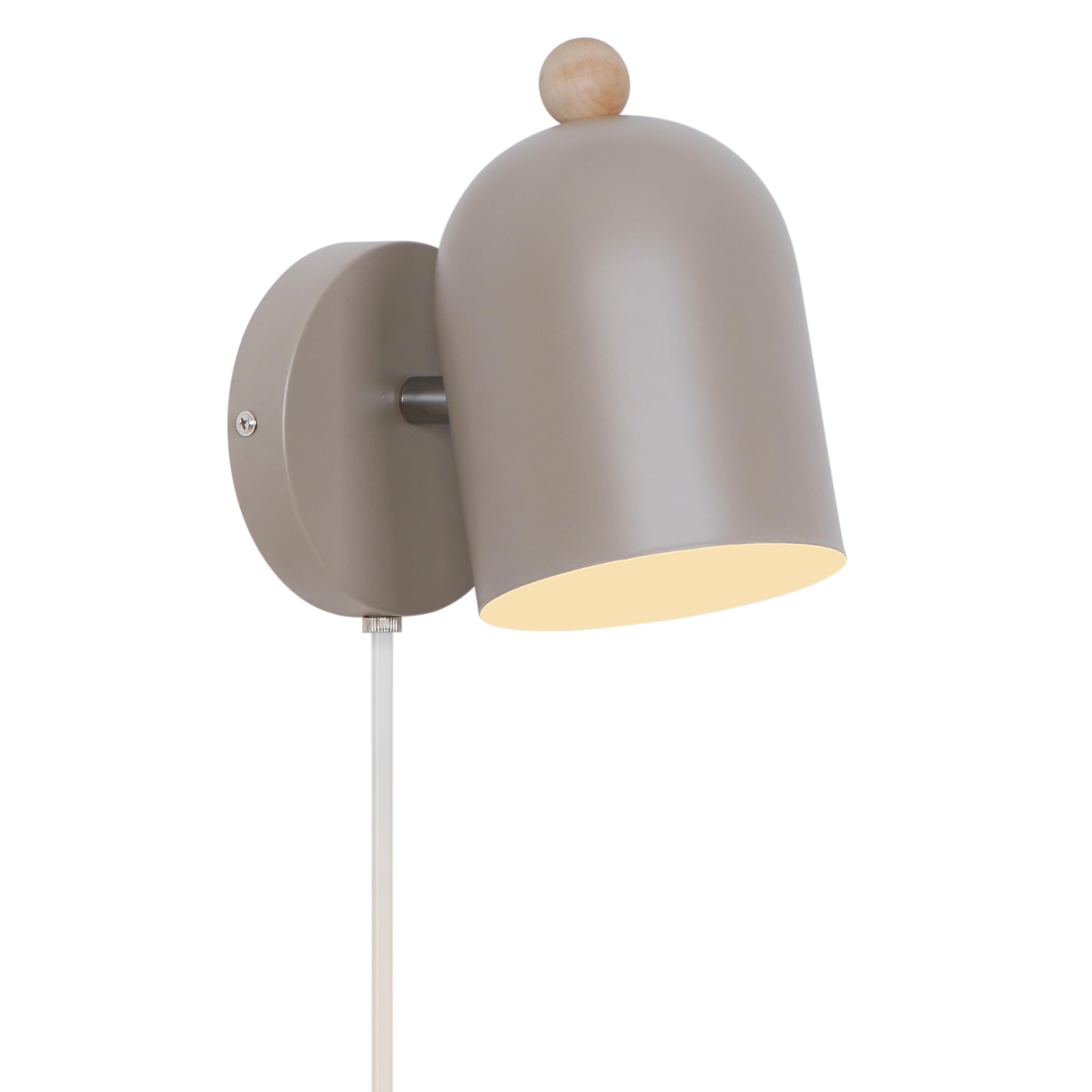 Nordlux Gaston Indoor Wall Light Brown Metal E27 Adjustable Head - Bedroom, Bedside, Living Room Plug in or Mains Powered, IP20