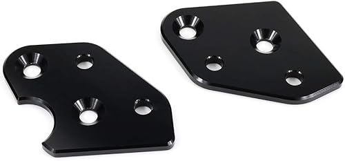 Xitomer Kit de bajada de clavijas de pie de 1 pulgada, negro, aleación de aluminio, trasero, apto para DL650 / V-Strom 650 2004-2024 y DL1000 /