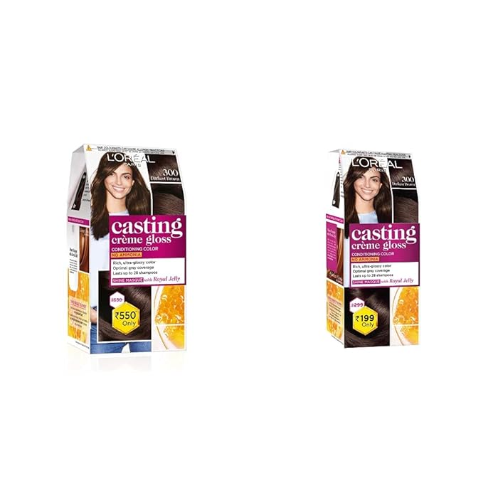 Buy L'Oreal Paris Casting Creme Gloss Hair Color, Darkest Brown 300, 87