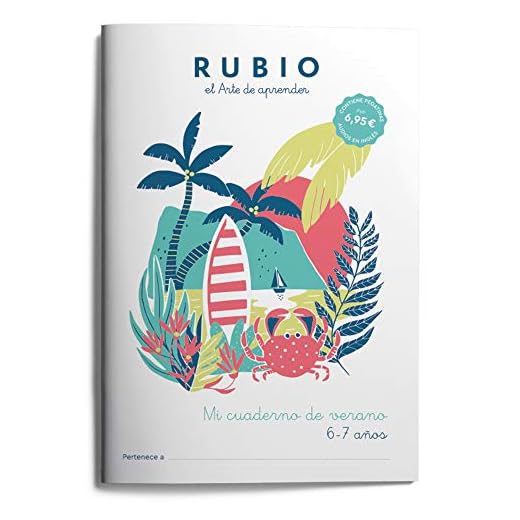 Mi cuaderno de verano RUBIO. 6-7 años: 4