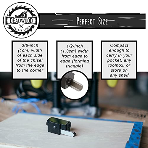 DCT Wood Round Corner Chisel Squaring Tool For Squaring Hinge Recess