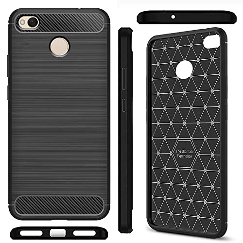 Image of Amazon Brand - Solimo Back Cover Case for Mi Redmi 4 | Compatible for Mi Redmi 4 Back Cover Case | 360 Degree Protection | Soft and Flexible (TPU | Matte Black)