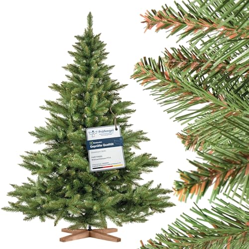 FairyTrees Weihnachtsbaum künstlich 180cm NORDMANNTANNE mit...