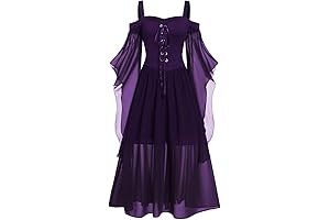Women's Gothic Punk Plus Size Ren Faire Dress