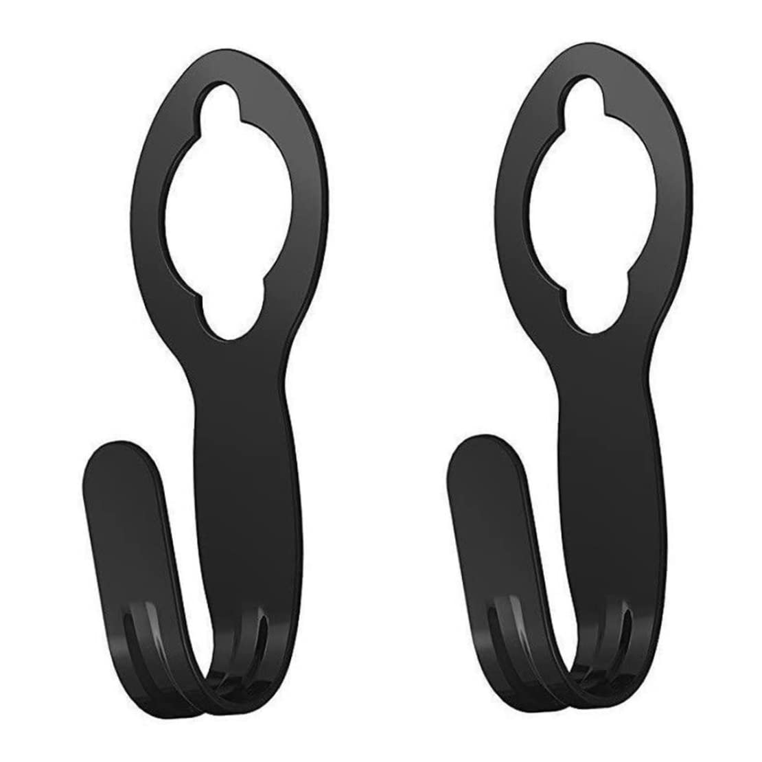 2PCS Garden Hose Holder Wall Mount Watering Hose Hook Plastic Hanger Carrier - Black