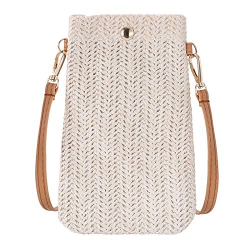 Bolso de Paja para Mujeres Tejido Cartera Informal...
