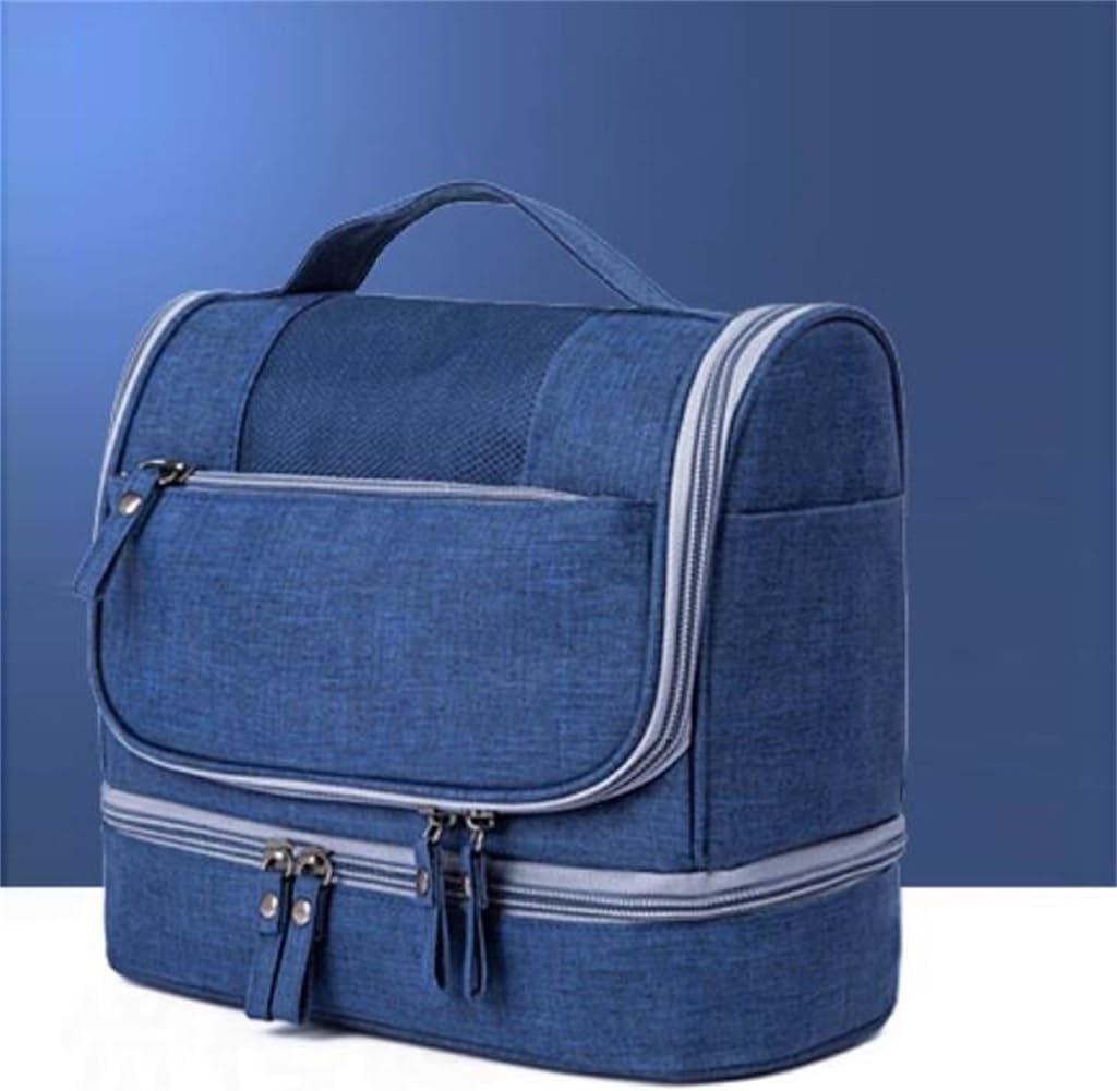 Travel toiletries bag for men and women, dry and wet separation makeup, large capacity, portable, travel storage image 3