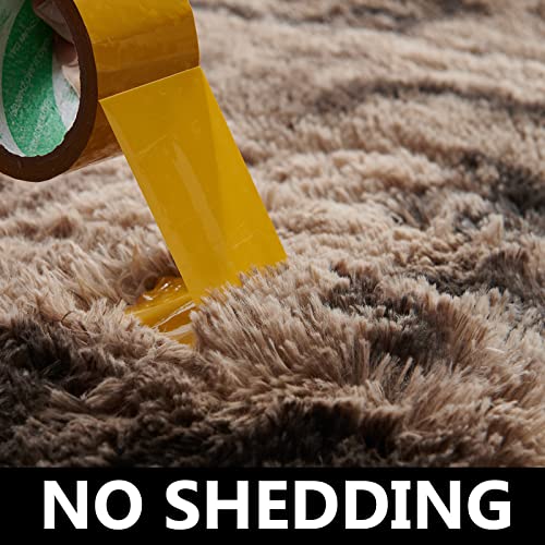 Tabayon Shaggy Tie-Dyed Coffee Rug, 2X3 Area Rugs For Living Room, Anti-Skid Extra Comfy Fluffy Floor Carpet For Indoor Home Decorative #TOP4