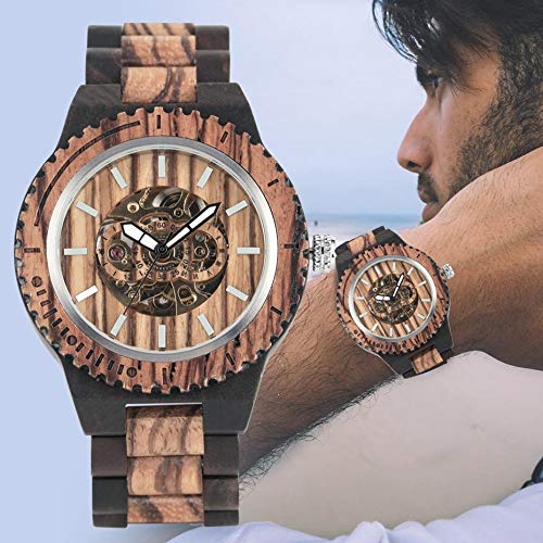 PLUIEX Orologio in Legno Orologi da Uomo in Legno