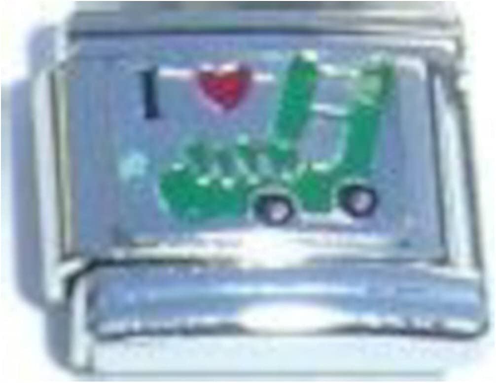 Green Lawnmower Italian Charm