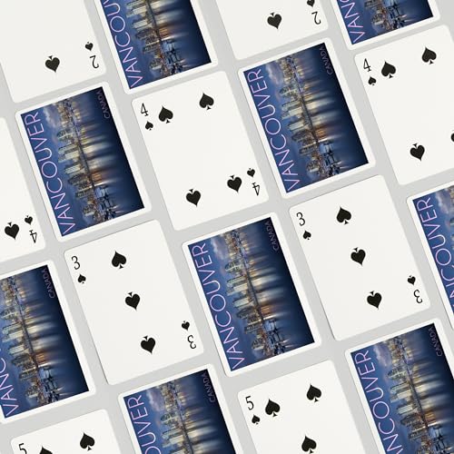 Baraja de póker Vancouver Canada, 52 cartas poker miniatura 4