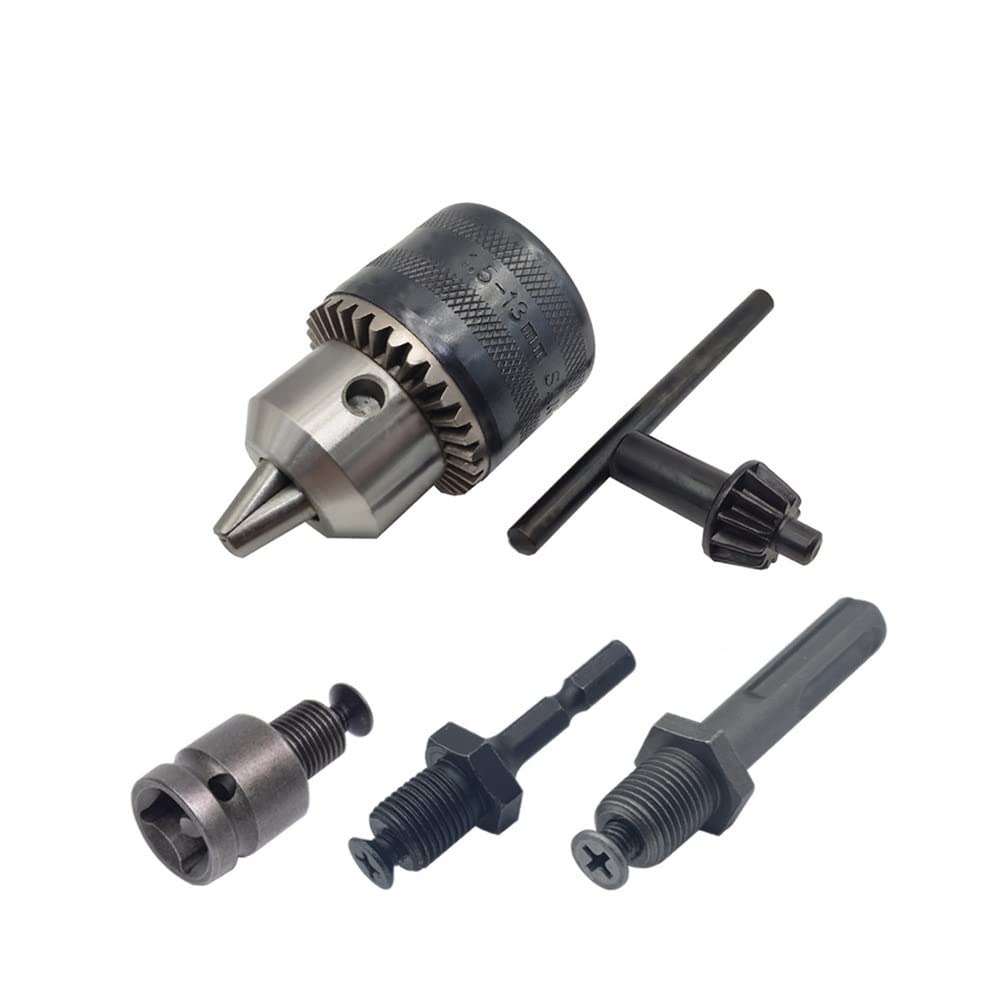 Convertidor de mandril de taladro preciso de 1.5-13 mm 1/2 PULGADAS -20UNF Adaptador de cambio rápido de rosca SDS-Plus Vástago 1/4 PULGADAS hexagonal (Color : 4pcs Set)