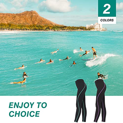FLEXEL Calça feminina de neoprene de 2 mm, mantém quente para mulheres em água fria, aeróbica, mergu