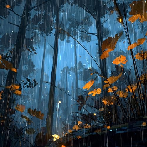 First Autumn Rain on Leaves Podcast Por arte de portada