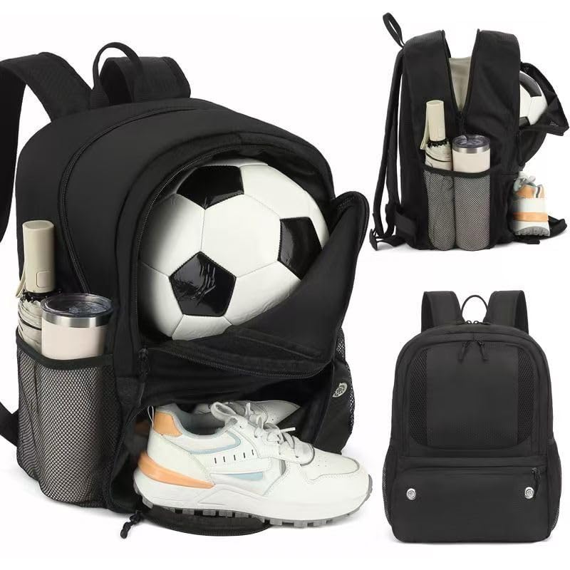 Mochila Bag Esportiva Futebol Basquete Beach Academia (Preto)