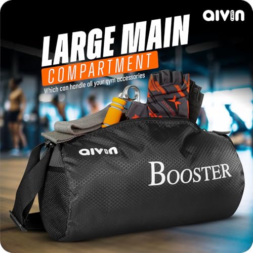 Image of Aivin Booster Multipurpose Gym Bag | Gym Bags | Adjustable Shoulder Bag for Men |Duffle Gym Bags for Men | Fitness Bag|Carry Bags|Sports & Travel Bag|Sports Kit| Duffle Bags Travel