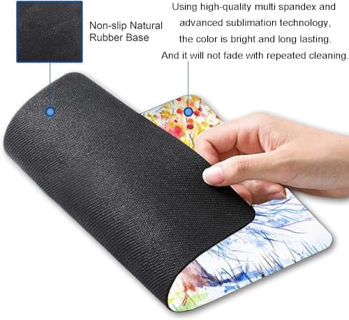 Image of Premium-Textured Mouse Pad, Non-Slip Rubber Base Mousepad for Laptop, Computer & PC, 9.5x7.9 in - Enhanced Precision, Ergonomic Comfort, Ideal for Gaming & Office (OMA-06)