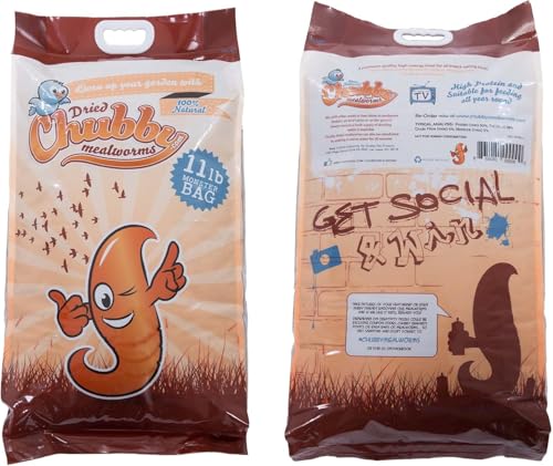 Chubby Dried Mealworms | 11 lbs | High Protein Non GMO Insect Treat for Wild Birds, Chickens & Backyard Feeders - Image 3