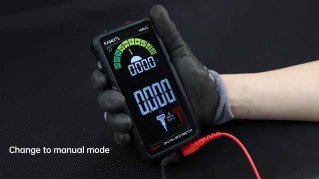 Image of KAIWEETS Smart Multimeter Rechargeable Electrical Tester with Auto Ranging Digital Voltmeter Measures Voltage Current Resistance Continuity Capacitance Temperature Frequency NCV 6000 Counts TRMS