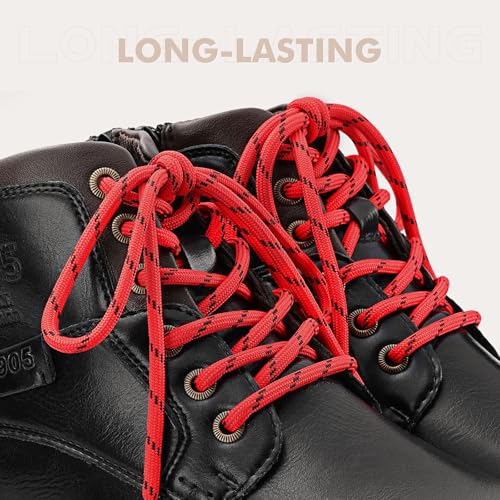 Image of Stepace 2 Pairs Round Heavy Duty Boot Laces for Hiking and Work Boots
