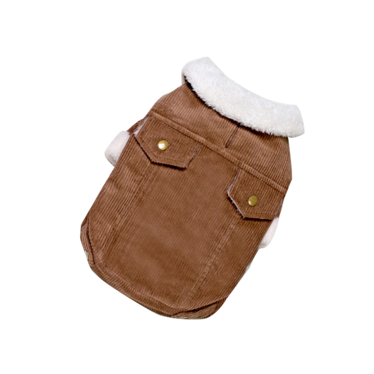 Ropa para perros abrigada para paseos invernales confortables con pana HMJGDHX 8