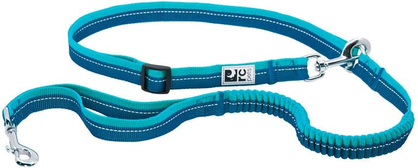 RC Pets Bungee Active Dog Leash, Hands-Free 4-in-1 Dog Leash, Arctic Blue/Teal : Pet Supplies