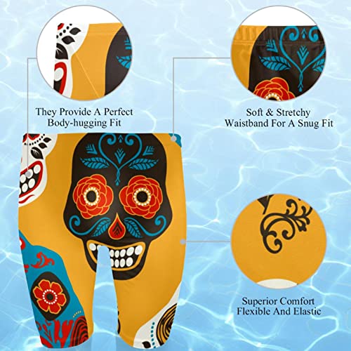 Traje de baño Sugar Skulls para hombre con diseño multicolor resistente 2