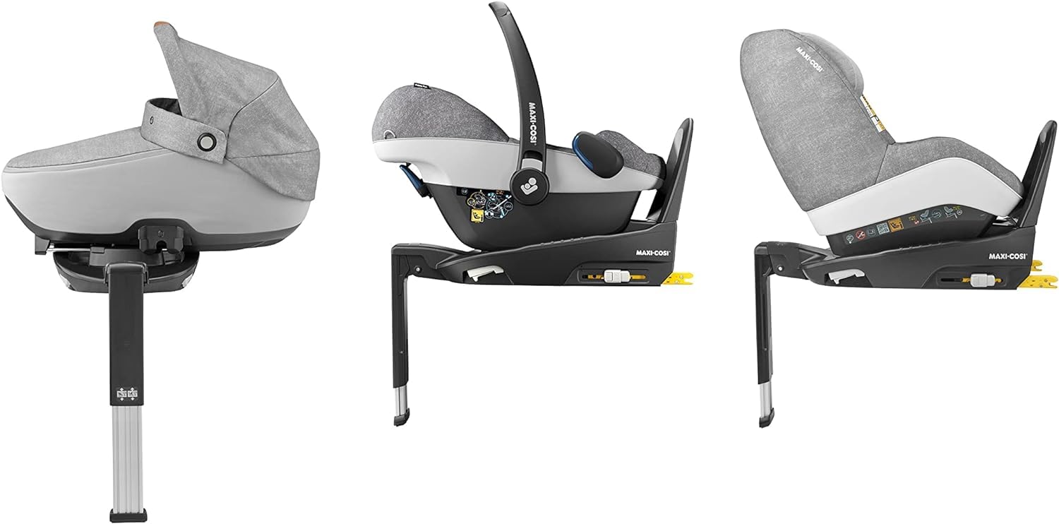 Maxi-Cosi Baza FamilyFix3 ISOFIX Pasuje do Fotelików Samochodowych Tinca, Rock, Pebble Plus i Pearl Smart i-Size, Od Urodzenia do 4 lat, 40 — 105 cm, 0 — 18 kg