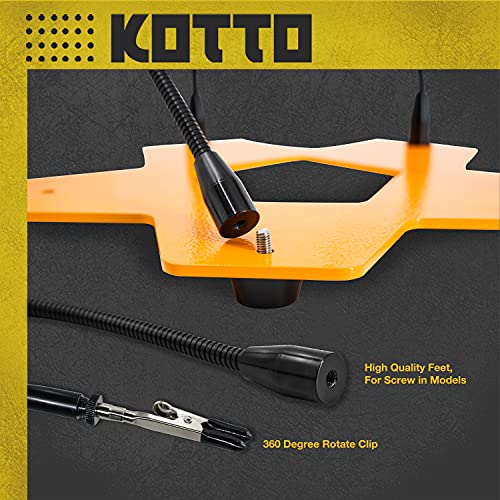 Kotto Third Hand Professional Soldering Stand Tool Pcb Holder Five Arms Helping Hands Crafts Jewelry Hobby Workshop Helping Station Non-Slip Steel Weighted Base For Pcb Electronics Wires #TOP5