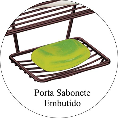 Suporte Porta Shampoo Sabonete Encaixe no Registro Banheiro Luxo