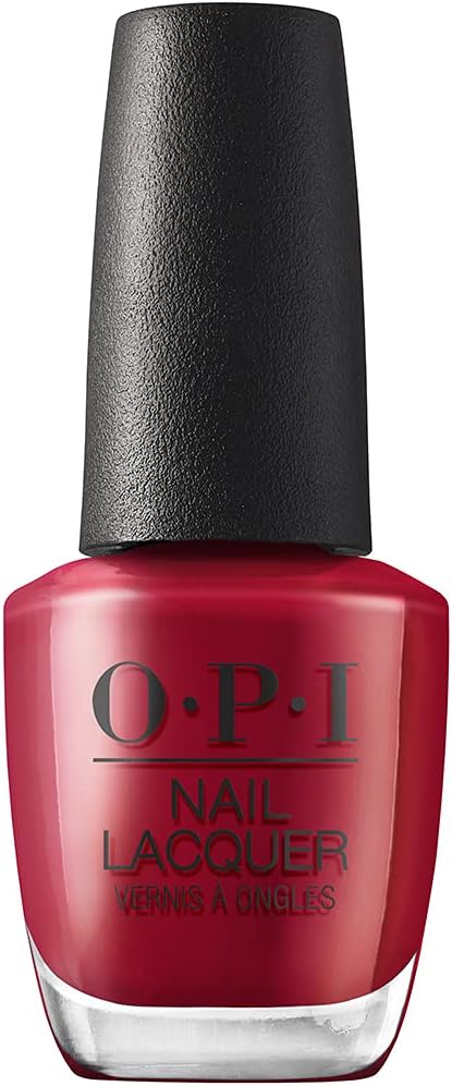 OPI Nail Lacquer, Maraschino Cheer-y, Red Nail Polish, Holiday'21 Celebration Collection, 0.5 fl. oz.