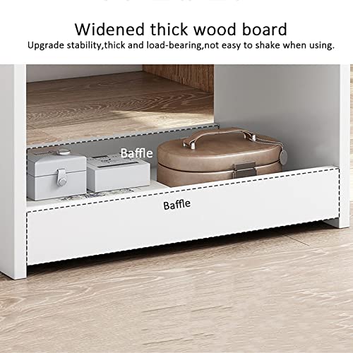Banco moderno de madera rectangular con asiento acolchado premium para tocador 3