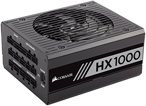 Corsair HX Series, HX1000, 1000 Watt, Fully Modular Power Supply, 80+ Platinum Certified, CP-9020139-NA
