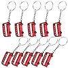 Bells Box 10 London Bus Keyring – Double‑Decker Red Bus Metal Key Rings – British Souvenir Gift Party Keychain – 3D Die Cast London Keyrings #3