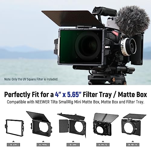 Neewer 4"x5.65" Square UV Filter,Multi Coated Cinema Protective Filter Compatible with Tilta Compatible with SmallRig and Other Matte Box - Image 3
