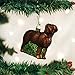 Old World Christmas Standing Chocolate Lab Glass Blown Ornament for Christmas Tree, Handcrafted Holiday Decoration, Dog Collection