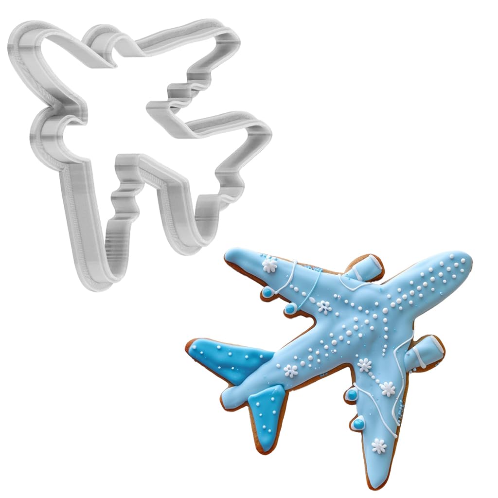 Airplane Cookie Cutter 4 Inch Made in USA by WONDERTORY