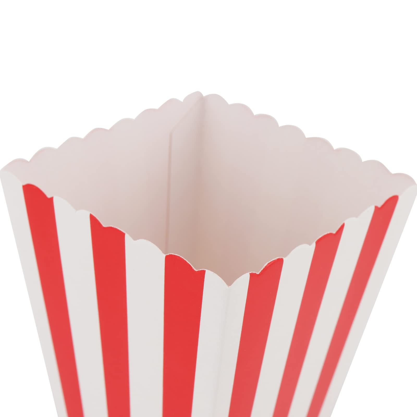 JAPCHET Lot de 120 boîtes à popcorn en papier rayé de 11,5 x 7,5 x 5 cm pour soirée cinéma, anniversaire, fête