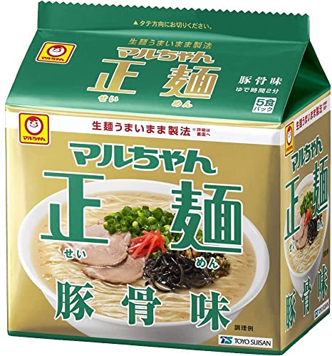 東洋水産 マルちゃん正麺 豚骨味 5食パック ×6個 インスタント袋麺