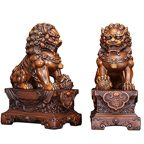 Lions Feng Shui WHSY127 : Chassez les Mauvaises Énergies de Votre Entrée