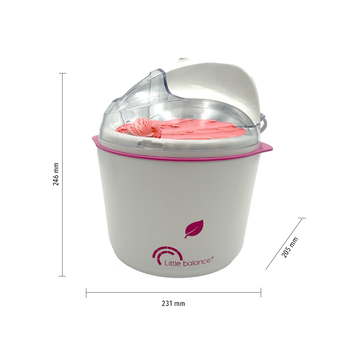 Pequeños electrodomésticos Máquina de helados Happy Sorbets Tazón doble.