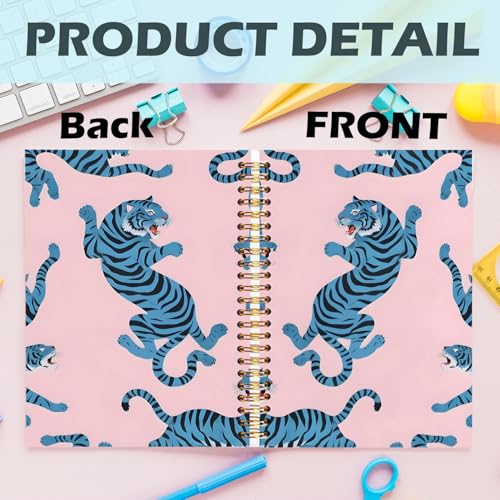 Carnets tendance pour la prise de notes esthétique tigre bleu - 2