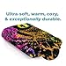 Dawhud Direct Colorful Cat Plush Cotton Beach Bath Pool Towel - Super Soft for Men, Boys, Girls & Kids - Wolf Print 30