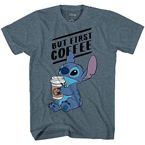 Disney Lilo and Stitch Coffee First Adult T-Shirt