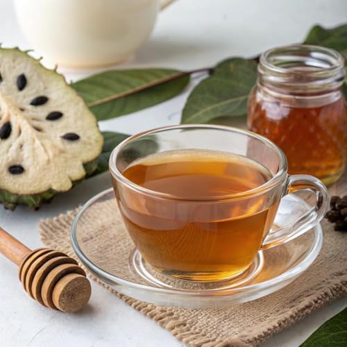 Organic Soursop Leaves Tea Bags - Soursop Graviola Leaves Herbal Tea bags for Immune Support, Antioxidant - Guanabana Leaves - Caffeine Free - 30 Tea Bags