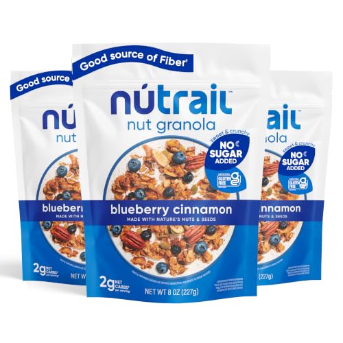 NuTrail Nut Granola Cereal, Blueberry Cinnamon, No Sugar Added