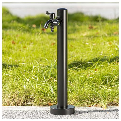 Grifo de Agua ZR98US, Grifo Exterior Multifuncional de Acero Inoxidable, Doble Salida de Agua para jardín y terraza