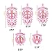 Fixed Protection Cage Pink with Silicone Soft Spikes A171 (C, Flat Ring)