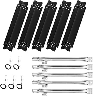 BBQ-PLUS Heat Plate and Burner Grill Replacement Parts Kit for Home Depot Nexgrill 720-0830H Replacement Parts 5 Burner 720-0888 720-0888N 720-0888S