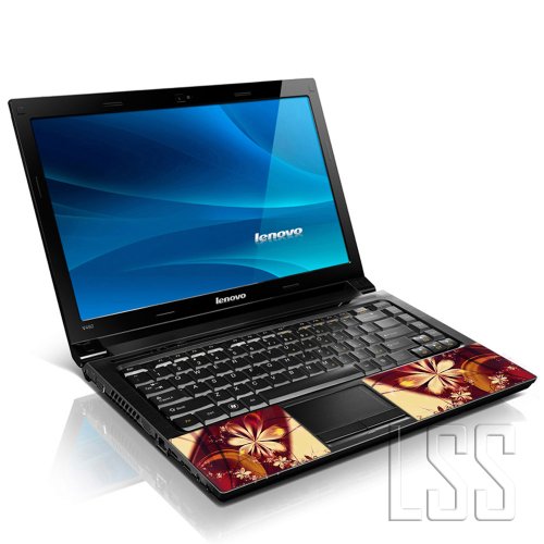Image of LSS Laptop 17-17.3 inch Skin with Colorful Flower Floral Pattern for HP Dell Lenovo Apple Asus Acer Compaq - Fits 16.5 inch 17 inch 17.3 inch 18.4 inch 19 inch (2 Wrist Pads Free)
